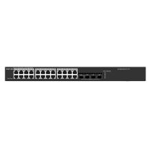 锐捷（Ruijie）RG-NBS3100-24GT4SFP 二层网管24口千兆交换机 4个千兆光口 含配件安装套餐 黑灰色（单位：套）