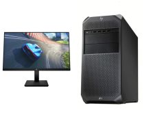 惠普 HP Z4G4 工作站 W-2223 256GSSD+1TB SATA 32GB RECC 显卡P400 2G独立显卡 23.8英寸双Logo显示器 单位:套