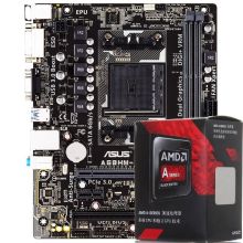 AMD APU A6 7400K盒装 主板CPU套装 FM2+接口 搭华硕A68HM-K 黑色 (单位:套)