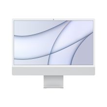 Apple iMac 24英寸4.5K屏一体机电脑(新款八核M1芯片(8核图形处理器)/8G/512GSSD/MGPD3CH/A/银色/一年质保) 单位:台
