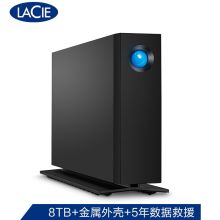 LaCie STHA8000800 3.5英寸桌面硬盘 USB3.1 Type-C 黑色(单位：个）