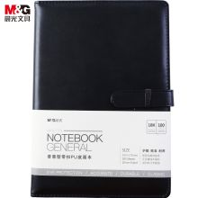 晨光 APYE7T73 18k普惠带扣PU皮面本100页 （单位：盒）(黑色)