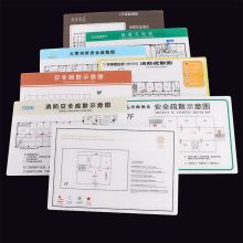 哈曼罗 亚克力上墙（需安装） 1200*900 应急疏散图 配色(单位：个)