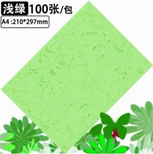 国产 A4 凤尾纹210g 绿色封皮纸100张/包（单位：包）