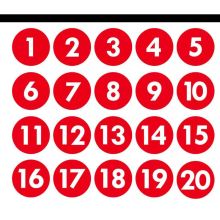 京兰  1-10 防水数字贴纸 原色 （单位：包）