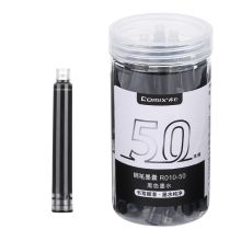 齐心 R010-50 钢笔墨囊 3.4mm 晶蓝色 单位：套