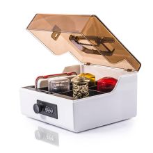 金隆兴 B8056 四格密码锁财务印章盒 单位:个 白咖