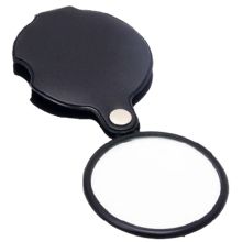 加加林 JH03 随身携带便携式老人阅读口袋放大镜 60MM 黑色 单位：个