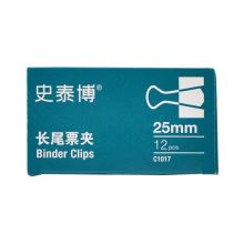 史泰博 C1016 3#长尾票夹 32MM 黑色 12个/盒(单位:盒)