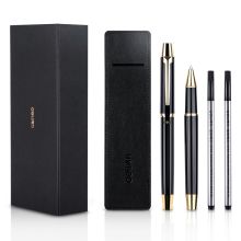 得力 s158 0.5mm卓然系列金属宝珠笔套装 附2支替芯 笔套(单位：套)