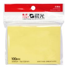 晨光（M＆G）YS-04 AS34A10110 3”*4” 76*102mm 100页/本 优事贴自粘便条纸(黄色)（单位：本）