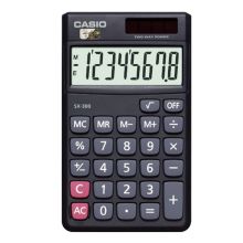卡西欧（CASIO）SX-300 太阳能款计算器 黑色（单位：台）