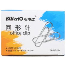 可得优 HZ-28A U型回形针 28mm 100枚/盒 10盒/包 配色 单位：包