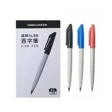 雄狮 1.0mm 签字笔 黑色 12支/盒（单位：盒）