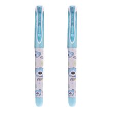 白雪 FP-5008 直液式蓝色笔杆钢笔+6支墨囊 F尖 1+6/卡 墨蓝色 （单位：卡）