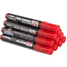 广博（GuangBo） JH8821R 物流记号笔 3.0mm 10支/盒 红 单位:盒