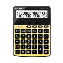 夏普 EL-D7600-GL 语音台式计算器 12位 单个装 土豪金 （单位：个）