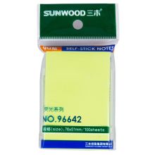 三木 96642 76×51mm荧光指示标签/便签纸/便利贴 配 （单位：本）