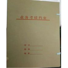 国产 A4 业务考绩 牛皮纸档案盒 黄色(单位：个）