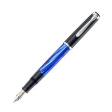 百利金 M205 蓝色大理石纹钢笔 M尖 蓝色 单位：支
