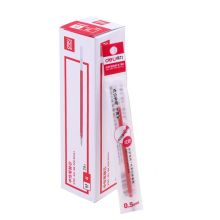 得力 S760 中性笔芯 通用笔芯/子弹头/0.5mm/红色（单位：支）