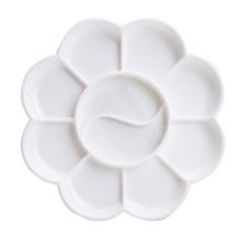 得力 9402 10格 水粉水彩颜料调色碟 白色（单位：个）