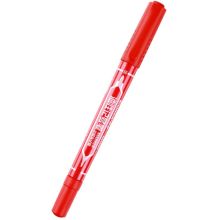 齐心 MK804 小双头记号笔 0.5mm-2.0mm 红色 单位：支