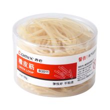 齐心 B3511 100g 乳胶圈 黄 (定制)