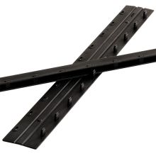 万德 17.5mm  装订夹条3mm黑色塑料十孔夹条5mm7.5mm10mm15mm17.5mm20mm25mm压条10孔  黑色可装订175张夹条（100支装）（单位:盒）