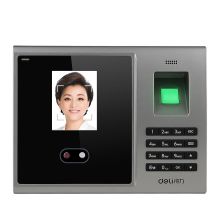 得力 3749人脸+指纹考勤机(金属灰)（单位：个）