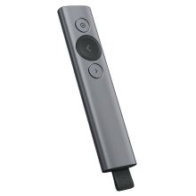 罗技（Logitech）Spotlight 无线演示器 投影笔 PPT翻页笔 放大聚焦演讲神器 灰色