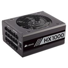海盗船 HX1000 额定1000W 台式机电源（80PLUS白金牌/主动式PFC/全模组） 黑色(单位：套)