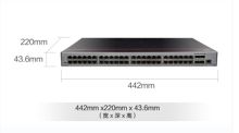 华为 S5735S-L48T4S-A1 交换机 宽442mm*深220mm*高43.6mm 黑色 (单位：台)