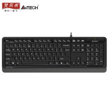 双飞燕（A4TECH） KR-85防水外接办公游戏家用键盘USB台式机笔记本电脑有线键盘 双飞燕FK10 遂空灰 有线键盘（单位：个）