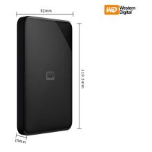 西部数据 5TB/WDBEPK0050BBK标配 USB3.0移动硬盘 黑色 （单位：个）