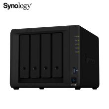 群晖 DS420+ 网络存储服务器(含4个希捷12TB 256MB 7200RPM企业服务器硬盘/安装调试服务/三年保修) 黑色 单位:台