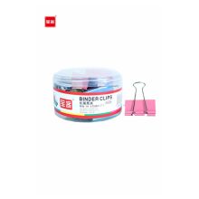 宝客 BK-2301 1号彩色长尾夹 51mm 12个/筒 混色 (单位:筒)