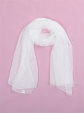 国产 135*40cm 扎染用桑蚕丝丝巾 教学用品 白色(单位：条)