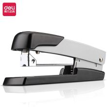 得力(deli)0416 50页金属厚层订书机/订书器弹出式钉道办公用品 银色（单位：个）