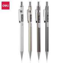 得力(deli) S001 0.5mm 学生文具用品  金属活动铅笔 10只装 金属色
