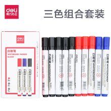 得力 6817 水性可擦白板笔彩色 10支/盒 5黑色+2蓝色+3红色（单位：盒）