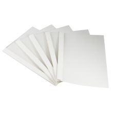 元浩 A4热熔封套 6mm透明纸质标书文件书籍合同专用封套 白色 20个/袋（单位：袋）