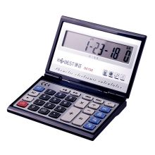 康百 DC722 翻盖折叠语音计算器 12位 黑色 （单位：台）