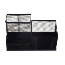 史泰博 LD01-498-4 三格桌面整理盒 187*95*102mm 单位：个 黑色