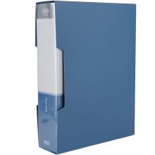 得力 5100 资料册 A4 100页 单位：本 蓝色