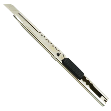 欧标 B2445 金属柄 美工刀9mm 小号推锁手工美术裁纸刀 黄色（单位：个）