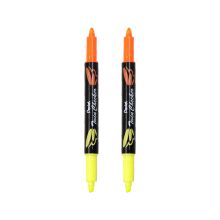 派通 SLW8 双头双色荧光笔 3.0mm 2支/袋 橙色 （单位：袋）