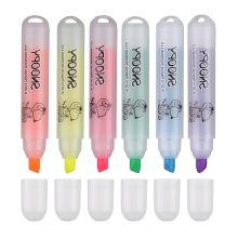 晨光 SHM22505 史努比系列单头荧光笔 4mm 6支/盒 混色 （单位：盒）