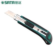 世达(SATA) S93428  橡塑柄推钮美工刀8节18x100MM 绿 (单位:个）