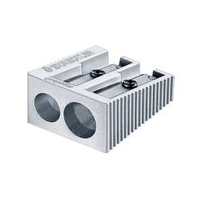 施德楼 510-20 双孔金属全钢制卷笔刀/笔刨 银（单位：个）